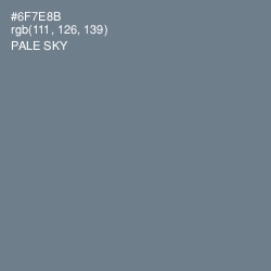 #6F7E8B - Pale Sky Color Image